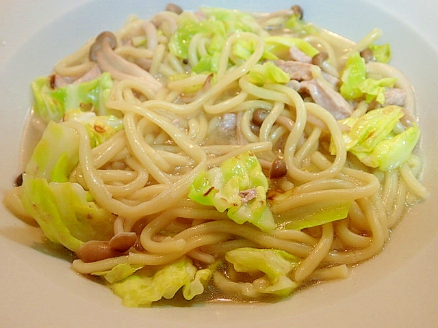 創味シャンタンで 豚とキャベツとしめじのちゃんぽん レシピ・作り方 by ぷ〜みぃまま♪|楽天レシピ